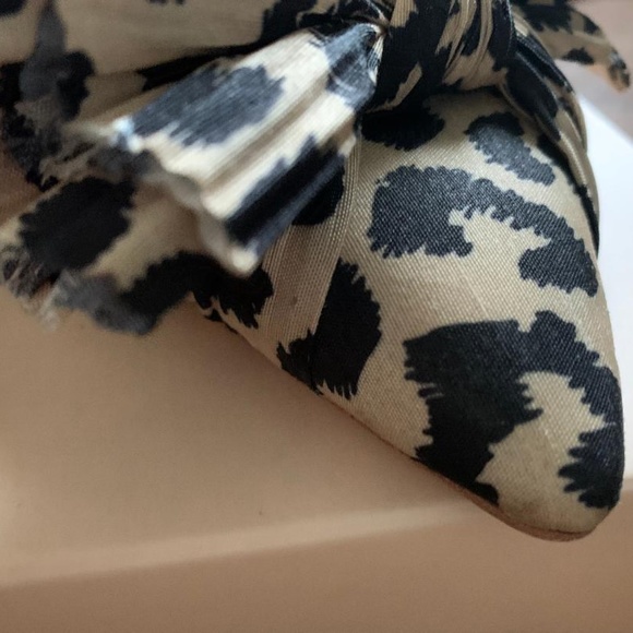 Loeffler Randall | Sylvana Pleated Knot Slingback Pump Leopard - Picture 4 of 10